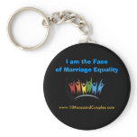 I am the Face of Marriage Equality keychains