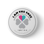 I AM THE FACE Pink and Blue Button