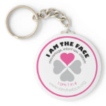 I AM THE FACE Pink Keychain