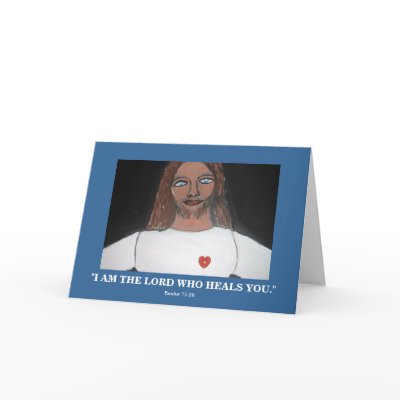 "I AM THE LORD WHO HEALS YOU" GREETING CARD by knud312