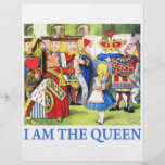 I AM THE QUEEN OF WONDERLAND PERSONALISED FLYER
