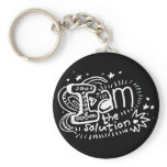 I Am The Solution 2 keychains