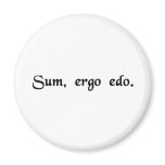 I am, therefore I eat. magnets