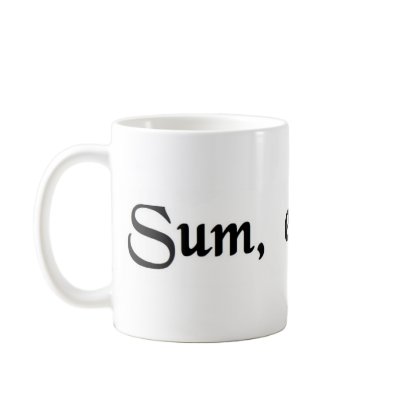 I am, therefore I eat. Coffee Mugs by blueinc123