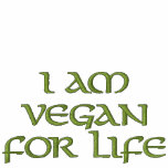 I Am Vegan For Life. Green. Slogan. Custom