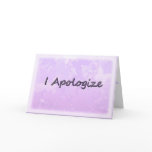 I Apologise cards
