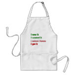 I Asked Nonno aprons