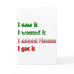 I Asked Nonno cards