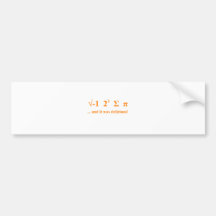 I ate pi bumper stickers