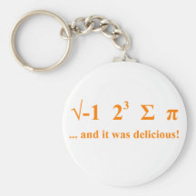I ate pi keychain