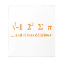 I ate pi notepads