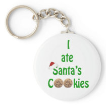 I ate Santa's Cookies Keychain