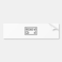 I Beat Cancer (Scoreboard) Bumper Sticker