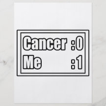 I Beat Cancer (Scoreboard) Flyer Design