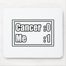 I Beat Cancer (Scoreboard) Mousepads