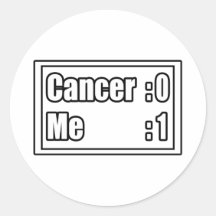 I Beat Cancer (Scoreboard) Sticker