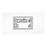 I Beat Depression (Scoreboard) Photo Card Template