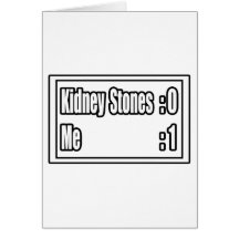 I Beat Kidney Stones (Scoreboard) Cards