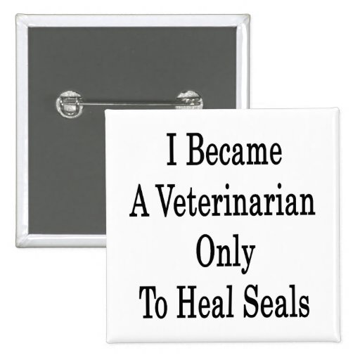 I Became A Veterinarian Only To Heal Seals Pins
