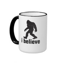 I believe - Black Silhouette Mugs