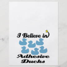 i believe in adhesive ducks flyers