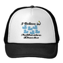 i believe in adhesive ducks hats