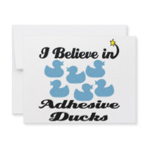 i believe in adhesive ducks personalised announcements