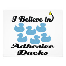 i believe in adhesive ducks personalised announcements