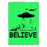 I believe in aliens card