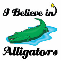 i believe in alligators photo sculpture