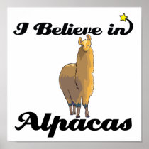 i believe in alpacas posters