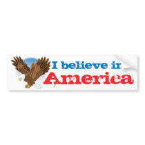 I believe in America Bumper Stickers