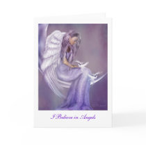 I Believe in Angels Card - Blank Inside