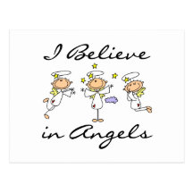 I Believe in Angels T-shirts and Gifts Postcard