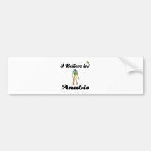 i believe in anubis bumper sticker