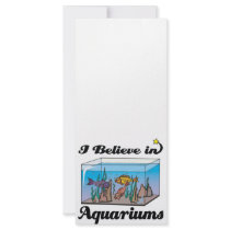 i believe in aquariums personalized rack card