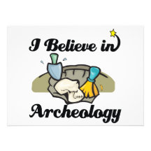 i believe in archaeology personalized invitation