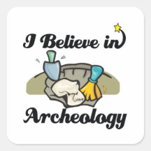 i believe in archaeology sticker