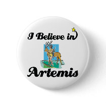 i believe in Artemis Pin