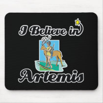 i believe in Artemis Mousepads