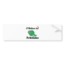 i believe in artichokes bumper sticker