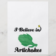 i believe in artichokes custom flyer
