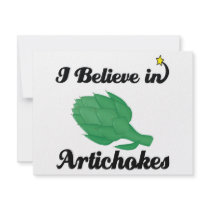 i believe in artichokes custom invite