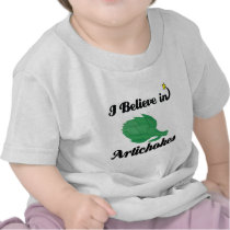 i believe in artichokes tee shirt