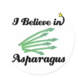 i believe in asparagus stickers