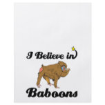 i believe in baboons personalised flyer
