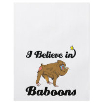 i believe in baboons personalised flyer