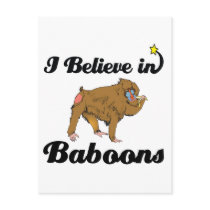i believe in baboons post cards