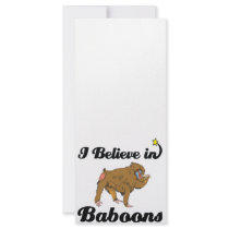 i believe in baboons rack card template