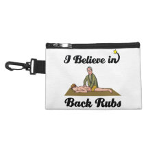 i believe in back rubs accessories bag